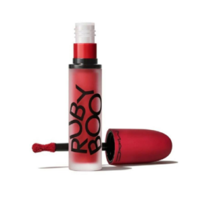 mac, powder kiss, matte, liquid lipstick, ruby boo red, 5 ml