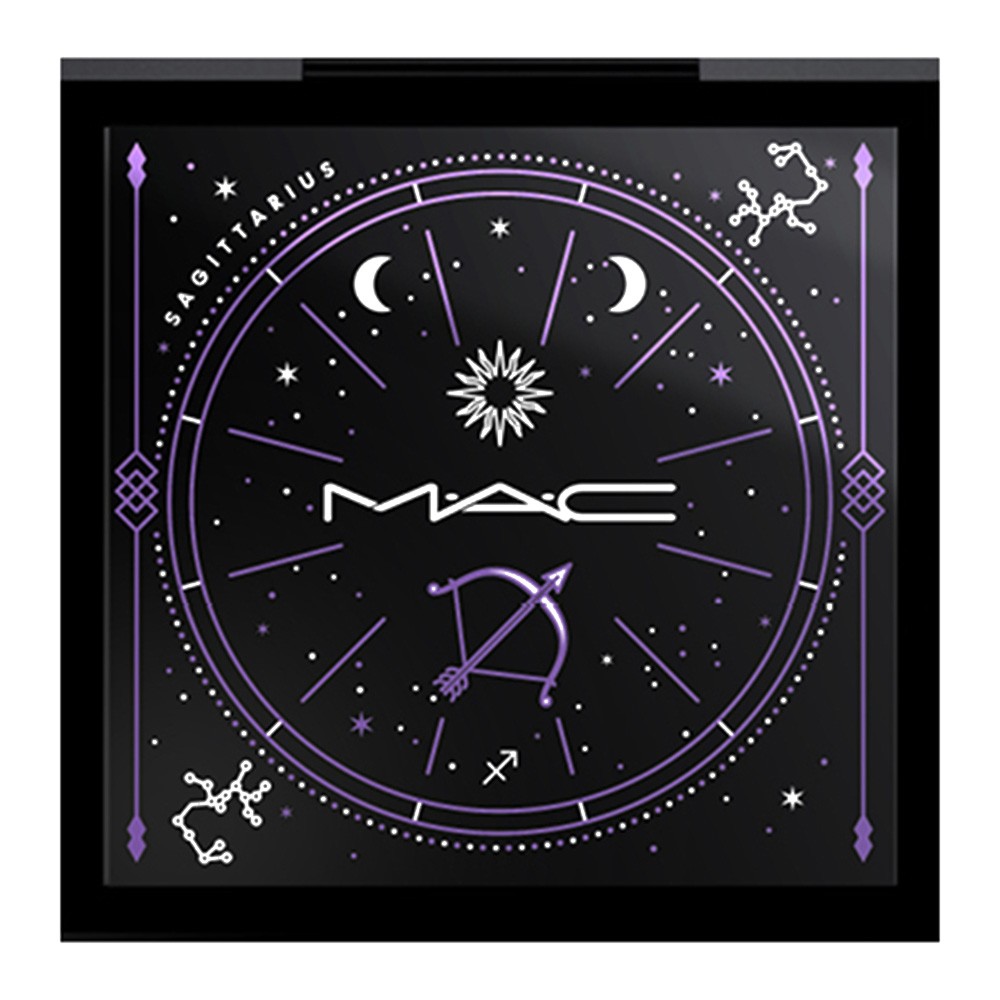 mac, pro colour, empty plastic makeup palette, sagittarius, with 4 slots mac, pro colour, empty plastic makeup palette, sagittarius, with 4 slots