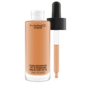 mac, studio waterweight, vitamin e, long lasting, liquid foundation, nc50, spf 30, 30 ml