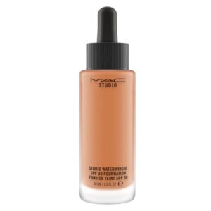 mac, studio waterweight, vitamin e, long lasting, liquid foundation, nw45, spf 30, 30 ml