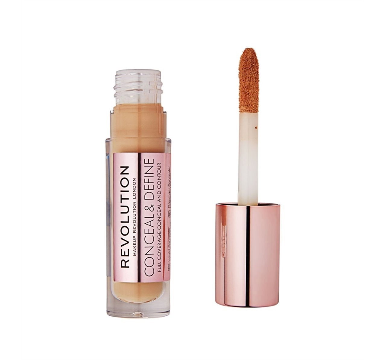 makeup revolution, conceal & define, corrective, liquid concealer, c 12, 4 g makeup revolution, conceal & define, corrective, liquid concealer, c 12, 4 g