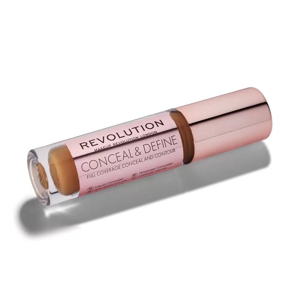 makeup revolution, conceal & define, corrective, liquid concealer, c 14, 4 g makeup revolution, conceal & define, corrective, liquid concealer, c 14, 4 g
