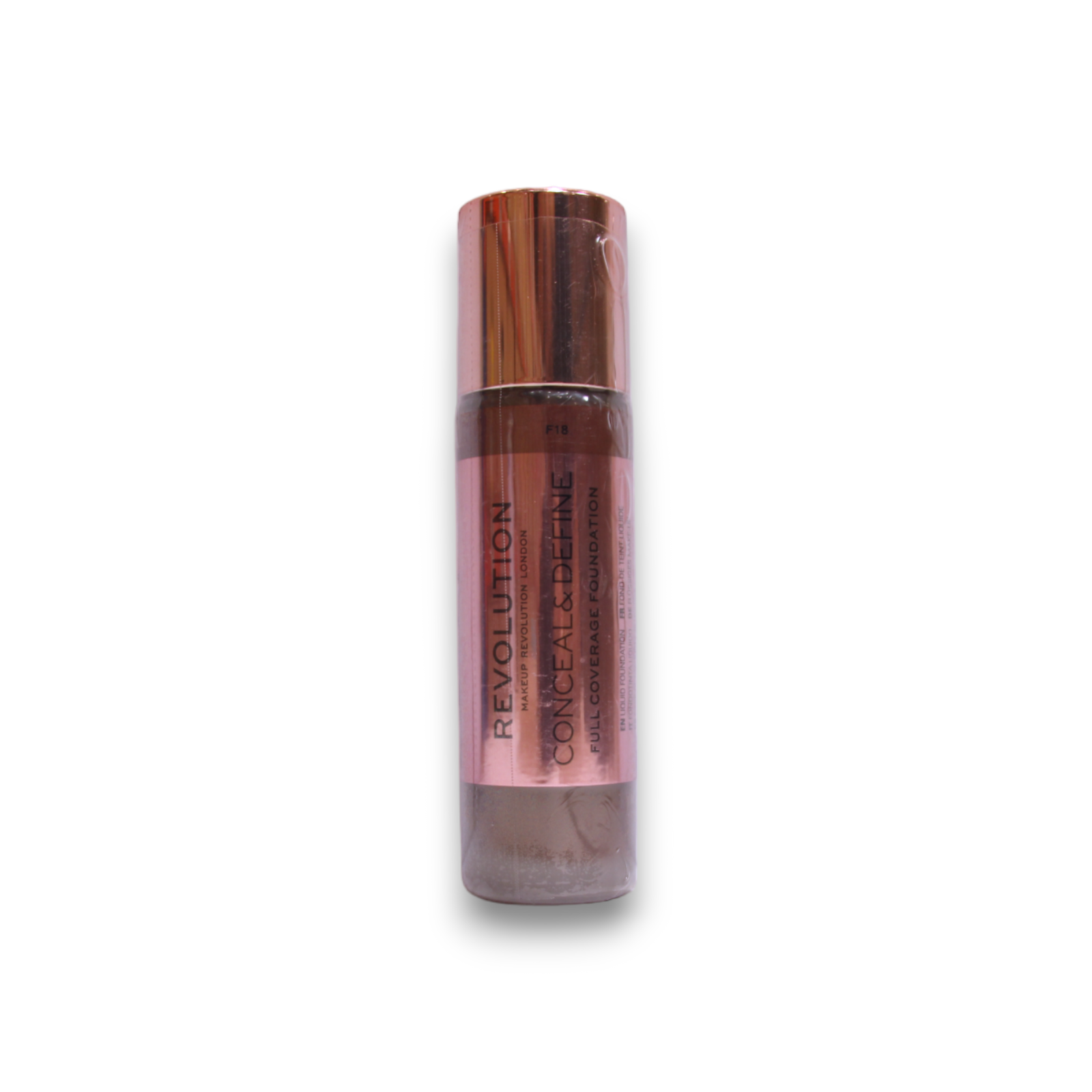 makeup revolution, conceal & define, oil free, cream foundation, f 18, 23 ml makeup revolution, conceal & define, oil free, cream foundation, f 18, 23 ml