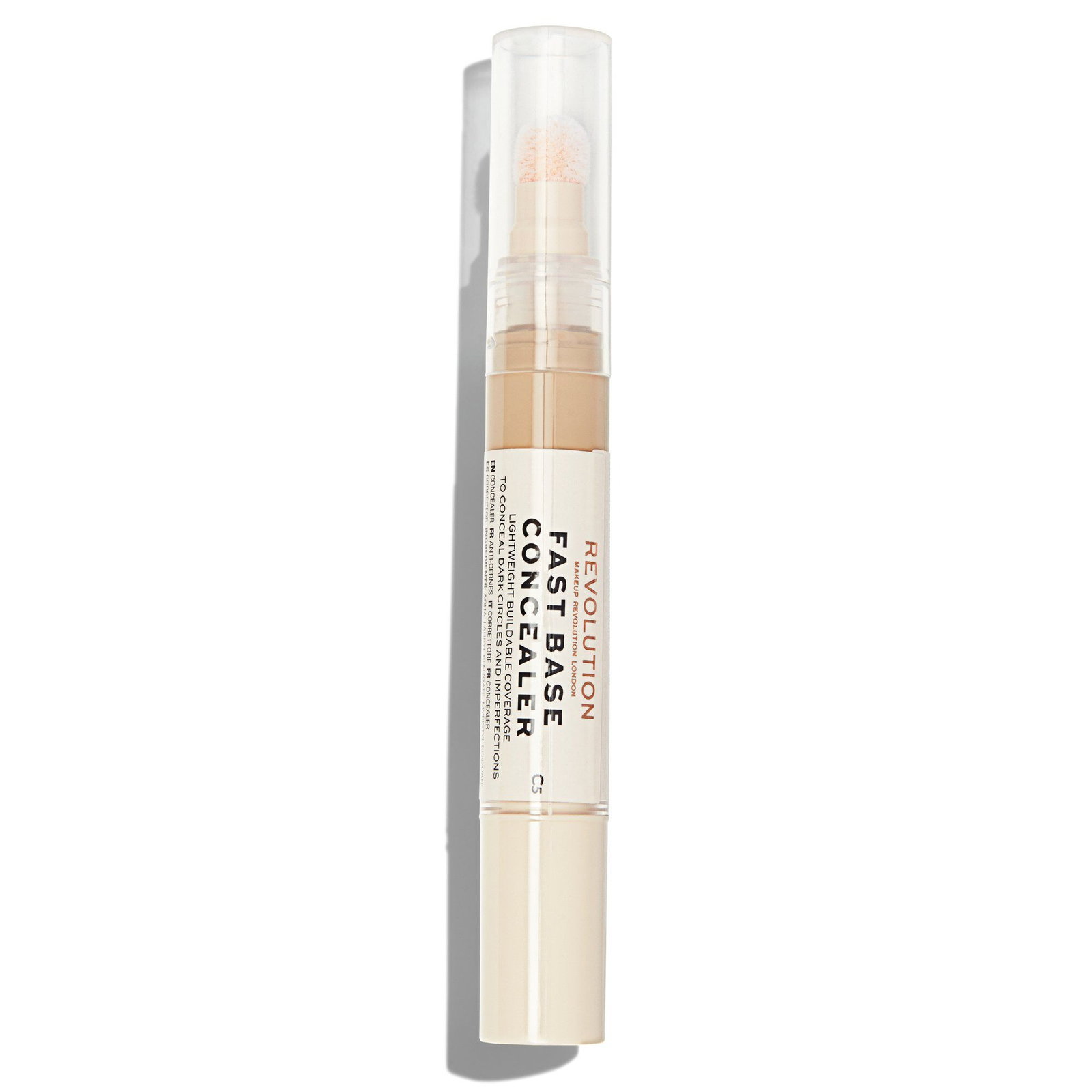 makeup revolution, fast base concelear, under eye concealer pen, c 5, 4.5 ml makeup revolution, fast base concelear, under eye concealer pen, c 5, 4.5 ml