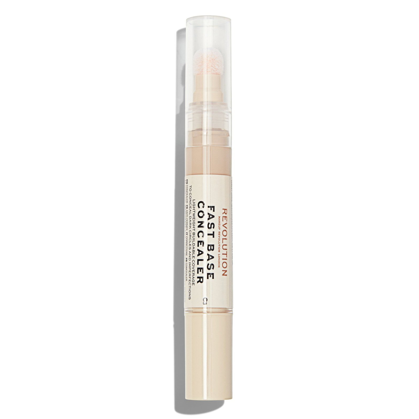 makeup revolution, fast base concelear, under eye concealer pen, c 3, 4.5 ml makeup revolution, fast base concelear, under eye concealer pen, c 3, 4.5 ml