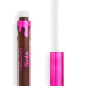 makeup revolution, i heart revolution chocolate, lip gloss, mocha, 3.20 ml