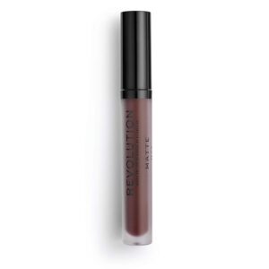 makeup revolution, matte, vegan, liquid lipstick, 149, plum, 3 ml