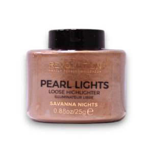 makeup revolution, pearl lights, loose highlighter powder, savannah nights, 25 g