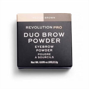 makeup revolution, revolution pro, vegan, eyebrow powder, medium brown, 2.2 g