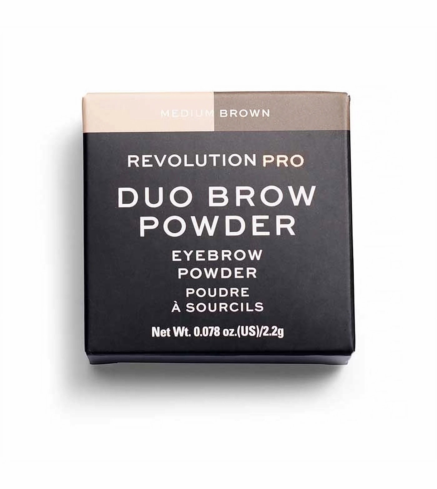 makeup revolution, revolution pro, vegan, eyebrow powder, medium brown, 2.2 g makeup revolution, revolution pro, vegan, eyebrow powder, medium brown, 2.2 g