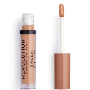 makeup revolution, sheer brillant, vegan, lip gloss, 119, hustle, 3.5 ml