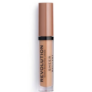 makeup revolution, sheer brillant, vegan, lip gloss, 119, hustle, 3.5 ml