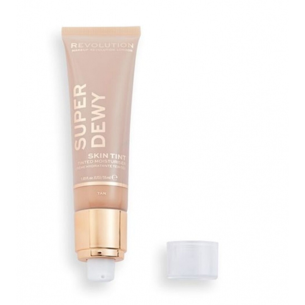 makeup revolution, superdewy, tinted moisturizer, tan, 55 ml makeup revolution, superdewy, tinted moisturizer, tan, 55 ml