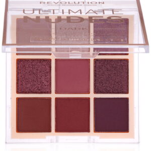 makeup revolution, ultimate nudes, eyeshadow palette, dark, 9 shades, 8.1 g