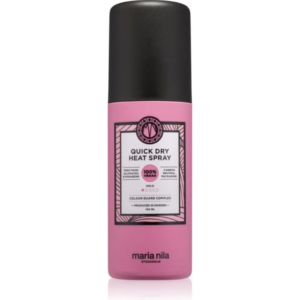 maria nila, quick dry, cruelty free, hair spray, for heat protectant, light hold, 150 ml
