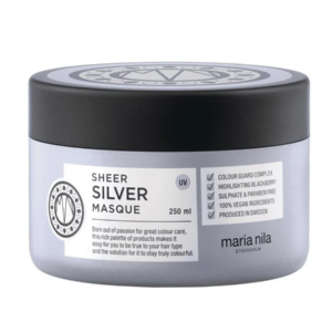 maria nila, sheer silver, paraben free, hair treatment cream mask, moisturizing, 250 ml