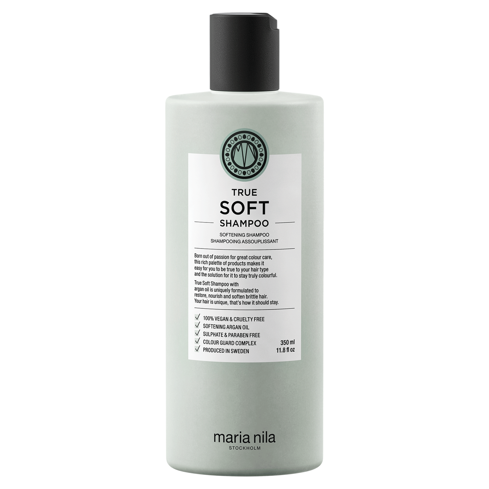 maria nila, true soft, cruelty free, hair shampoo, for hydration, 350 ml maria nila, true soft, cruelty free, hair shampoo, for hydration, 350 ml