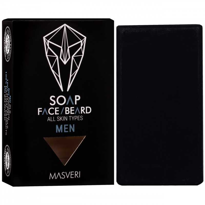 masveri, masveri, paraben free, grooming soap bar, for cleansing, face & beard, g 100 masveri, masveri, paraben free, grooming soap bar, for cleansing, face & beard, g 100