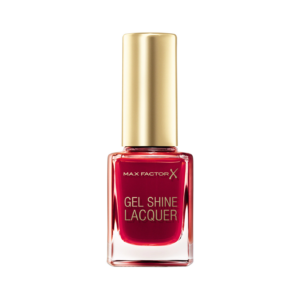 max factor, gel shine lacquer, top coat, nail polish, 50, radiant ruby, 11 ml