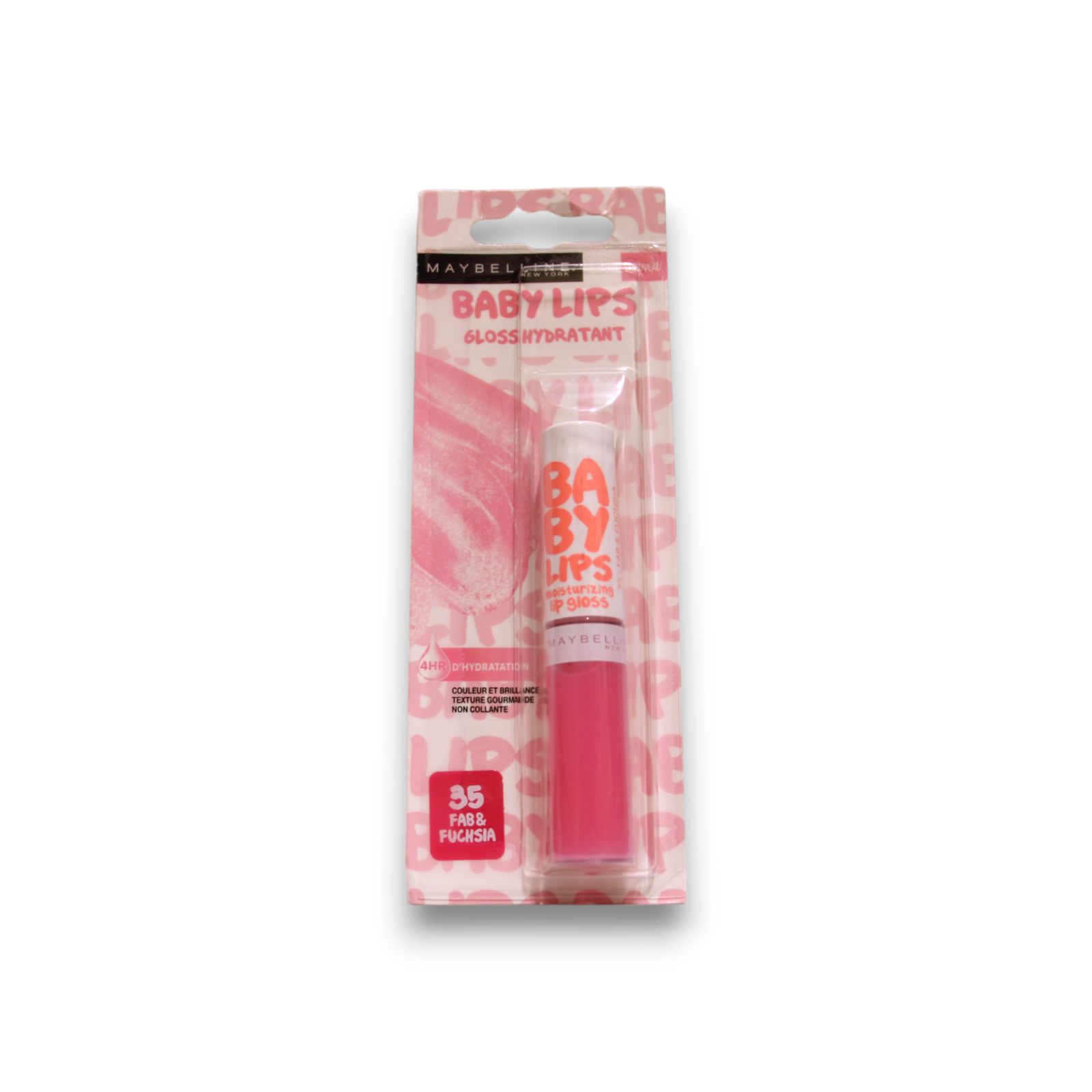maybelline, baby, lip gloss, 35, fab & fuchsia, 5 ml maybelline, baby, lip gloss, 35, fab & fuchsia, 5 ml