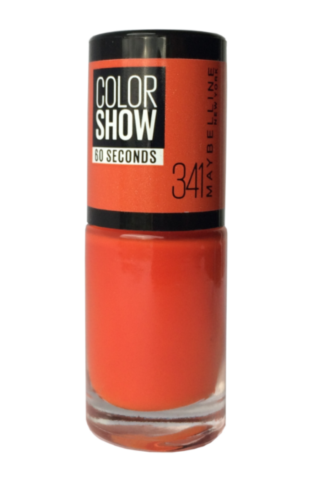 maybelline, color show 60 seconds, nail polish, nr. 341, orange attach, 7 ml maybelline, color show 60 seconds, nail polish, nr. 341, orange attach, 7 ml