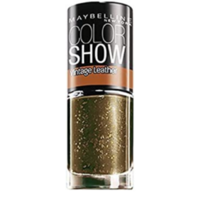 maybelline, color show vintage leather, nail polish, nr. 209, gilded emeralds, 7 ml