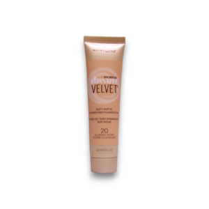 maybelline, dream velvet, soft matte, cream foundation, 20, classic ivory, 30 ml