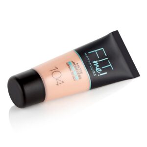 maybelline, fit me matte + poreless, liquid foundation, 104, soft ivory, 30 ml