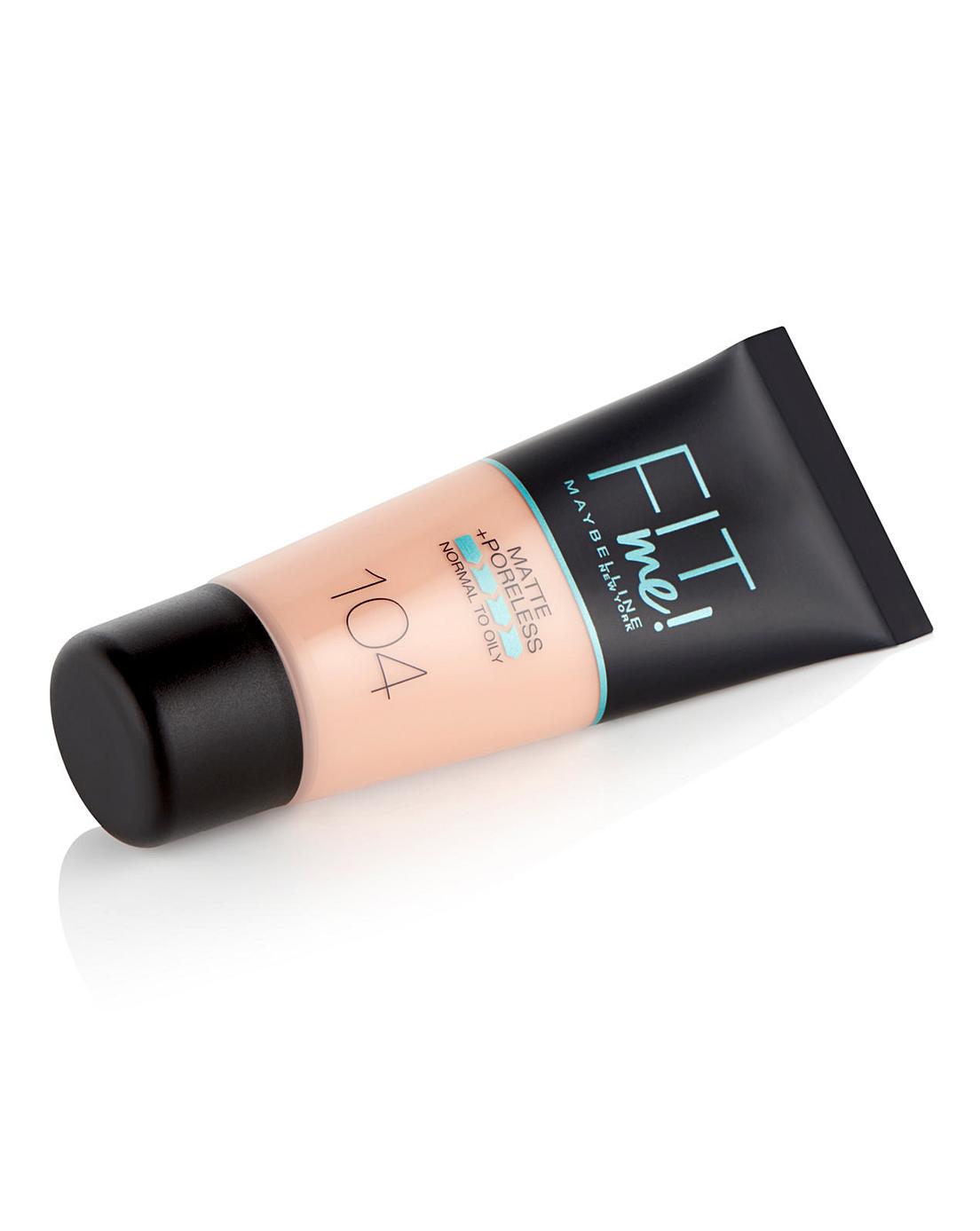 maybelline, fit me matte + poreless, liquid foundation, 104, soft ivory, 30 ml maybelline, fit me matte + poreless, liquid foundation, 104, soft ivory, 30 ml