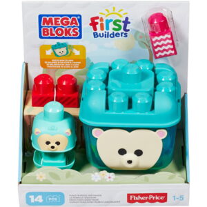 mega bloks, first builders, bouw & wiebel egel, construction set, unisex, 1 5 years
