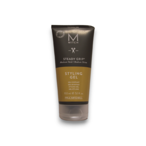 mitch by paul mitchell, styling steady grip, paraben free, hair styling gel, natural shine, firm hold, 150 ml