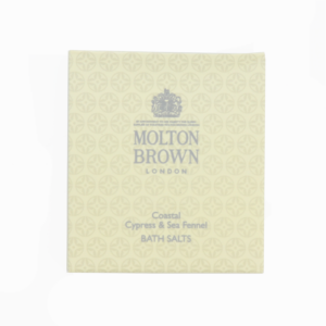 molton brown, coastal cypress & sea fennel, bath salt, 25 g