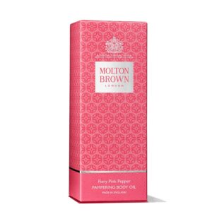 molton brown, fiery pink pepper, body oil, 100 ml