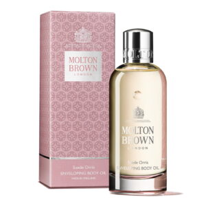 molton brown, suede orris, body oil, 100 ml