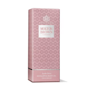 molton brown, suede orris, body oil, 100 ml