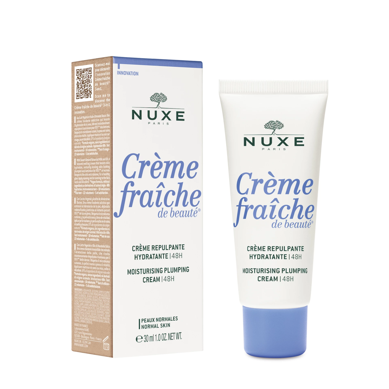 nuxe, creme fraiche de beaute, moisturizing, cream, for face, 30 ml nuxe, creme fraiche de beaute, moisturizing, cream, for face, 30 ml