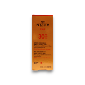 nuxe, sun delicious, sunscreen cream, for face, spf 30, 50 ml