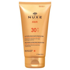 nuxe, sun delicious, sun protection, sunscreen lotion, spf 30, 150 ml