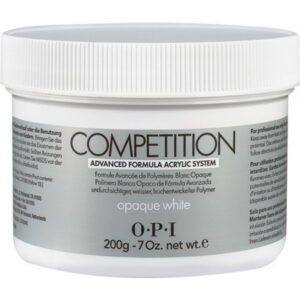 opi, competition, acrylic nail powder, opaque white, 200 g