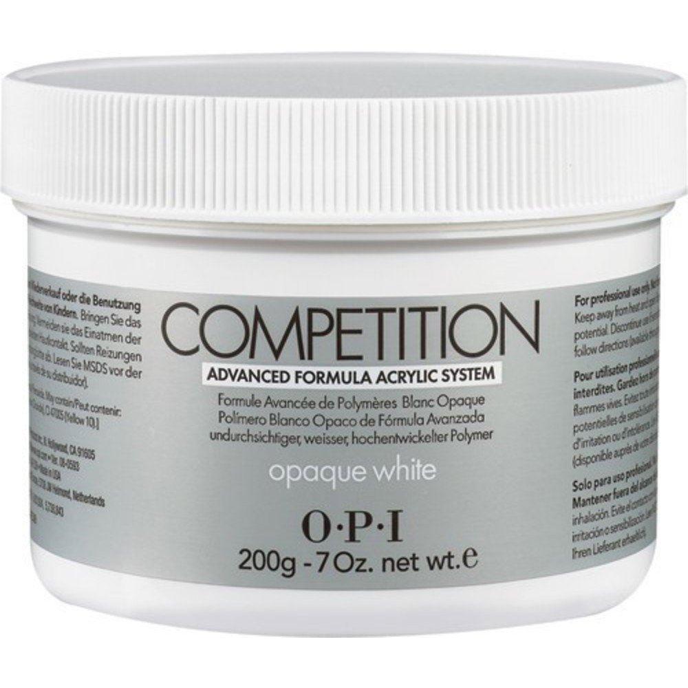 opi, competition, acrylic nail powder, opaque white, 200 g opi, competition, acrylic nail powder, opaque white, 200 g