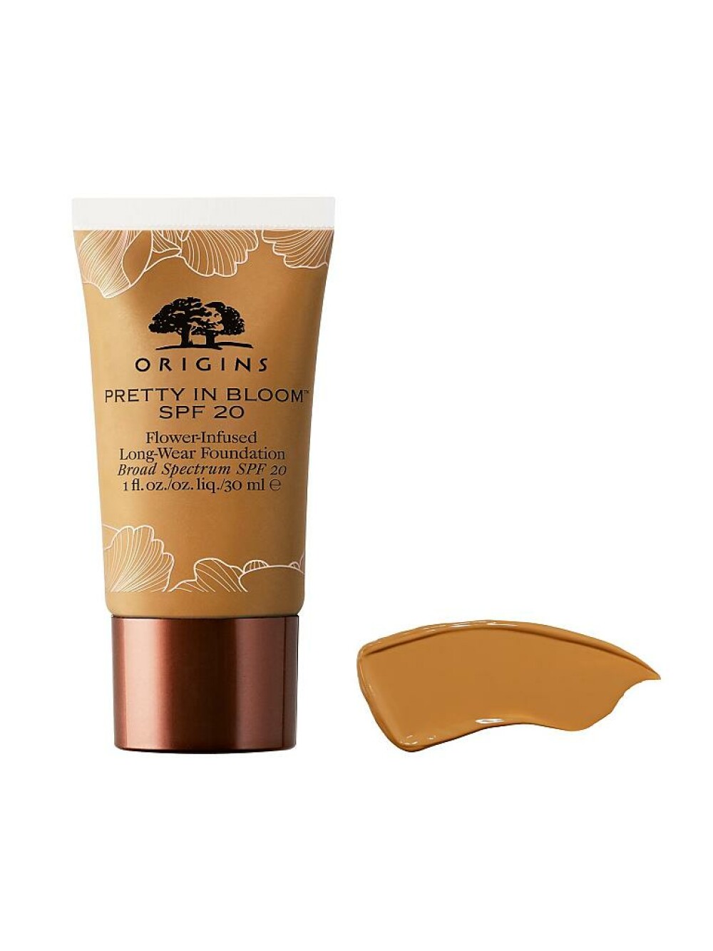 origins, pretty in bloom, long wearing, cream foundation, nr. 530, medium deep warm, spf 20, 30 ml origins, pretty in bloom, long wearing, cream foundation, nr. 530, medium deep warm, spf 20, 30 ml