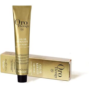 oro therapy, 24k oro puro, ammonia free, permanent hair dye, 5.6 light brown red, 100 ml