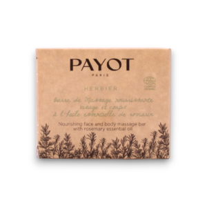 payot, herbier, nourishing, massage soap bar, rosemary essential oil, for face & body, 50 g