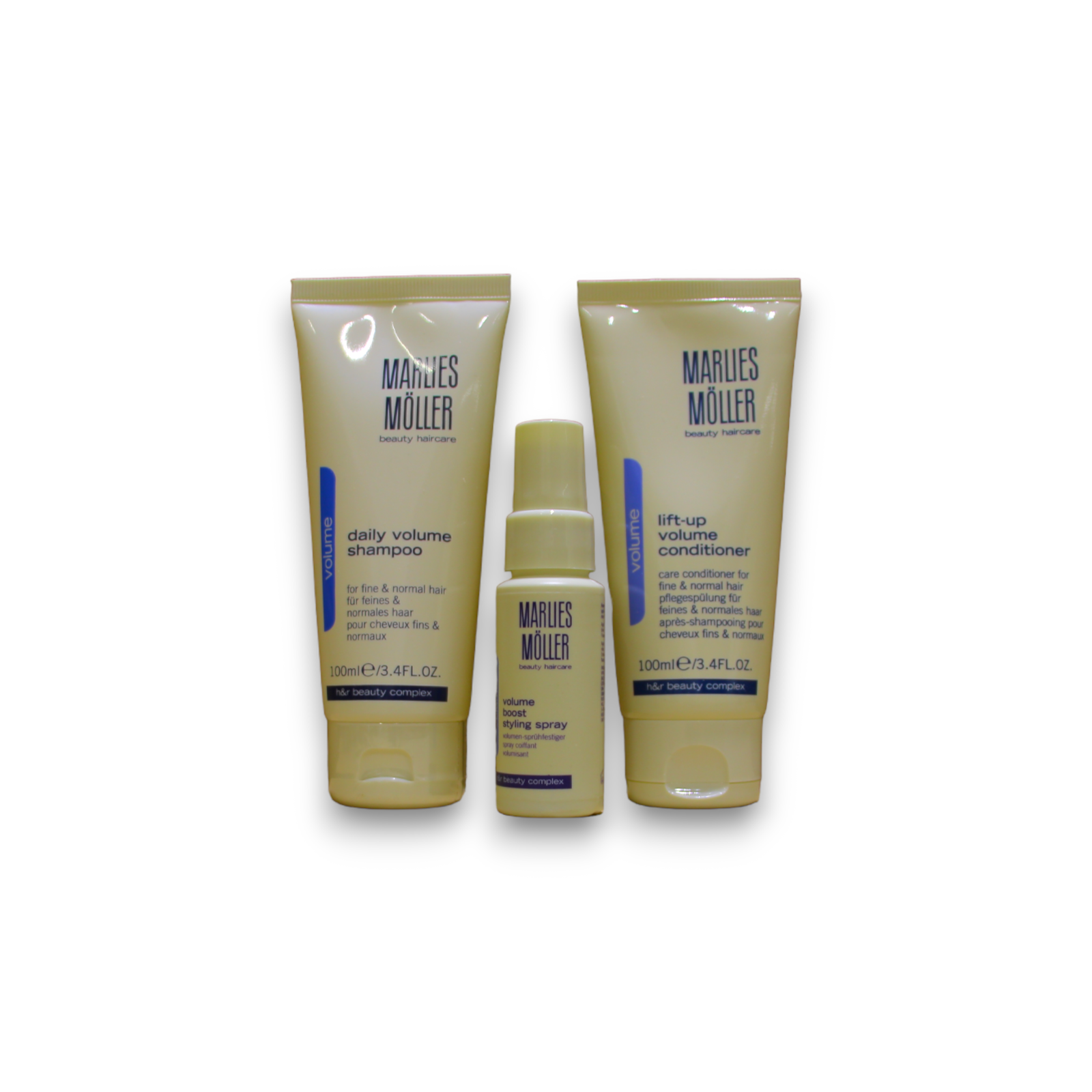 perfect volume set marlies moller: daily volume, hair shampoo, 100 ml + lift up, hair conditioner, for volume, 100 ml + volume, hair spray, for styling, 30 ml perfect volume set marlies moller: daily volume, hair shampoo, 100 ml + lift up, hair conditioner, for volume, 100 ml + volume, hair spray, for styling, 30 ml
