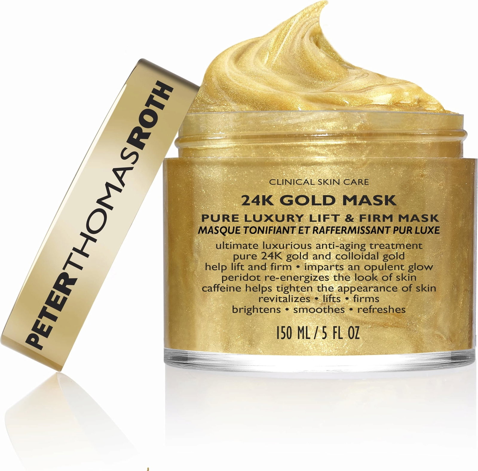 peter thomas roth, 24k gold pure, lift & firm, cream mask, for face, 150 ml peter thomas roth, 24k gold pure, lift & firm, cream mask, for face, 150 ml