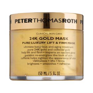 peter thomas roth, 24k gold pure, lift & firm, cream mask, for face, 150 ml