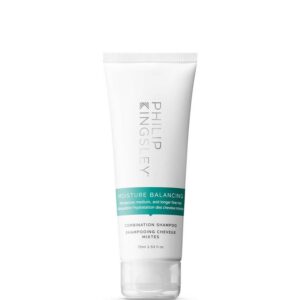 philip kingsley, moisture balancing, wheat protein & anti oxidants, hair shampoo, for hydration, 75 ml