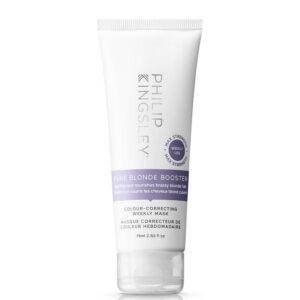 philip kingsley, pure blonde booster, hair treatment cream mask, moisturizing & clarifying, weekly, 75 ml