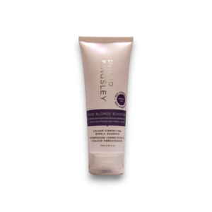 philip kingsley, pure blonde booster, hair shampoo, moisturizing & clarifying, 75 ml