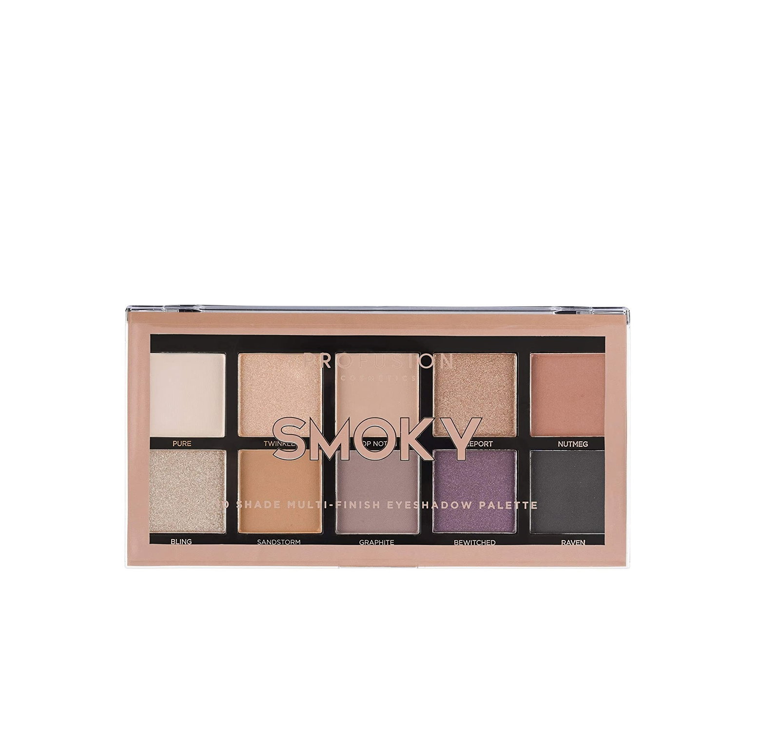profusion, smoky, eyeshadow palette, 10 shades, 25 g profusion, smoky, eyeshadow palette, 10 shades, 25 g